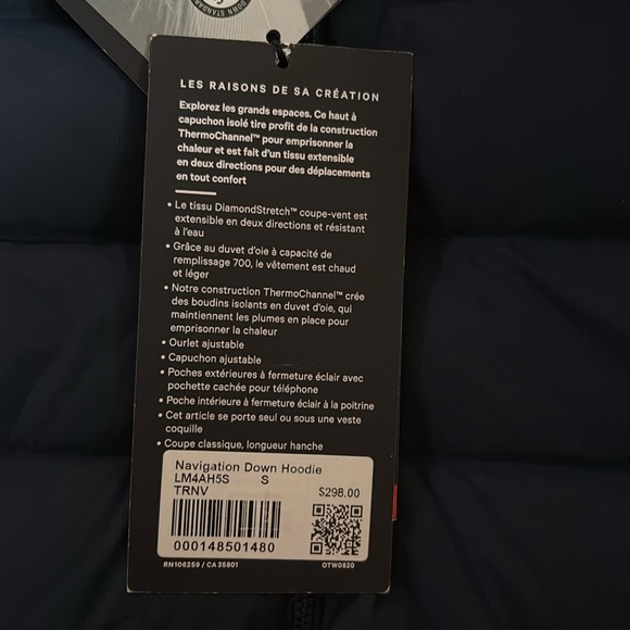 Navigation Down Hoodie - True Navy - Picture 6 of 8